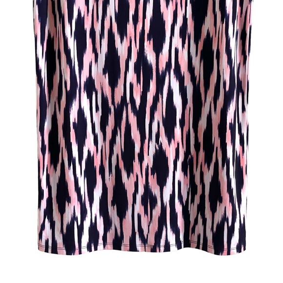 MICHAEL Michael Kors navy, pink & white tulip split maxi skirt - Picture 10 of 10